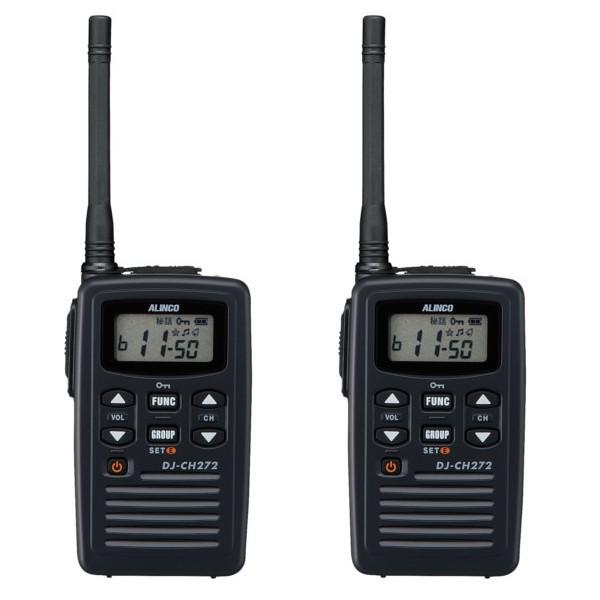 インカム　アルインコ 特定小電力トランシーバー　DJ-CH272M　2台セット　ミドルアンテナ 47ch 防沫型　無線機