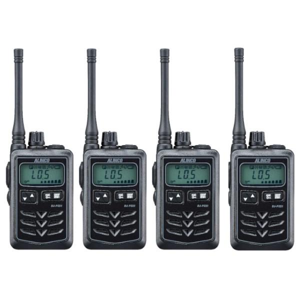 ALINCO DJ-P321トランシーバー 4台セット ALINCO（アルインコ） インカム DJ-P321BM （ブラック） 4台セット