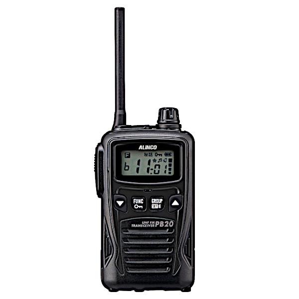生産終了品 アルインコ　特定小電力トランシーバー　DJ-PB20BA ブラック　20ch 防沫型　無線機