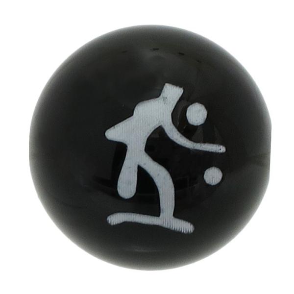 天然石ビーズ 梵字 彫玉 オニキス 10mm タラーク 丸玉 2玉セット パワーストーン 粒売り 贈り物