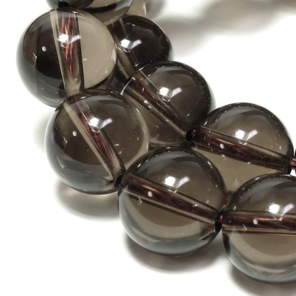 天然石ビーズ スモーキークオーツ 10mm 丸玉 6玉セット パワーストーン 粒売り 贈り物