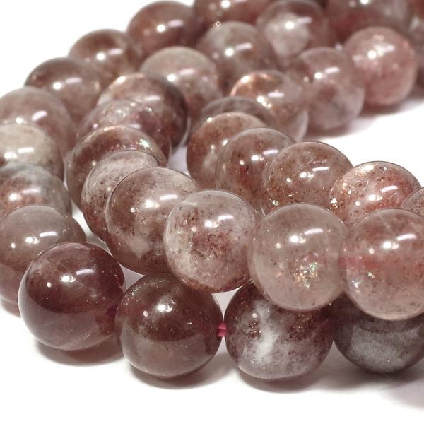 天然石ビーズ サンストーン 6mm 丸玉 5玉セット パワーストーン 粒売り 贈り物