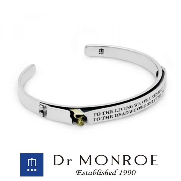 Dr Monroe バングル メンズ ブランド シルバー メッセージスカルバングル スカル 骸骨 ブレスレッド ドクターモンロー Thecharlienoble Com