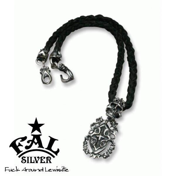 Fal チョーカー メンズ ブランド シルバー アンダーテイカーレザーチョーカー レザーネックレス エフエーエル Supersport Tn