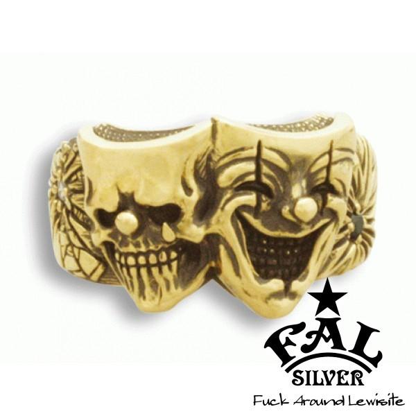 Fal リング メンズ ブランド 指輪 ゴールド 18金 K18 期間限定今なら送料無料 スカル トゥーファニーk18リング 5 11号 エフエーエル ダイヤモンド