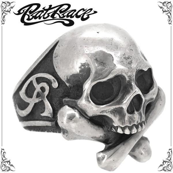 RAT RACE 初期スカルデザイン シルバー925 リング Rat Race ラットレース リング メンズ ブランド 指輪 シルバー