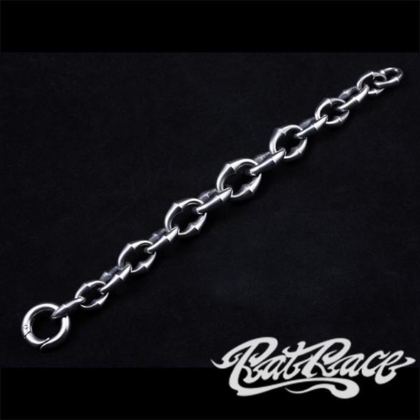 ラットレースアンクレット ラットレース - Message On Ribbon Cross Bone Bracelet / LOVE – RAT