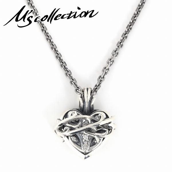 M'scollectionシルバー925 ハートデザイン ネックレス M'S COLLECTION（エムズコレクション） Ms collection ネックレス