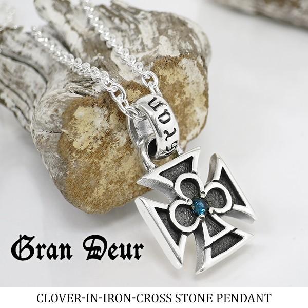 GRAN DEUR クローバー ネックレス メンズ シルバー クラブ