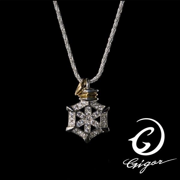 Gigor ペンダントヘッド メンズ ブランド シルバー アブソーブル Polygon Series ポリゴンシリーズ ジゴロウ Supersport Tn