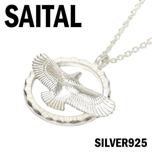 SAITAL ストリート イーグル サークル シルバーネックレス 鷲 ラウンド