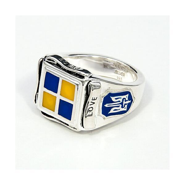 SAINTS セインツ Love&amp;Peace クレスト リング シルバー925 シルバーアクセサリー 銀 SV925 スターリングシルバー シルバーリング 銀指輪 指輪