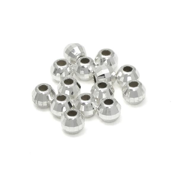 ミラーボール丸玉 2.5mm 5玉セット シルバーパーツ