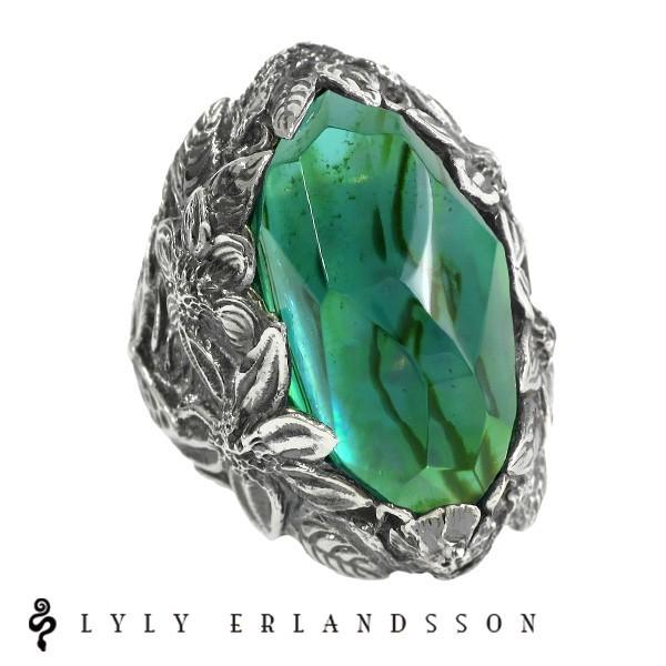 LYLY ERLANDSSON �����O �����Y ���f�B�[�X �u�����h �w�� �V���o�[ the WINTER Shell Plate emerald green 7-25�� �E�B���^�[ �����[�G�������h�\��