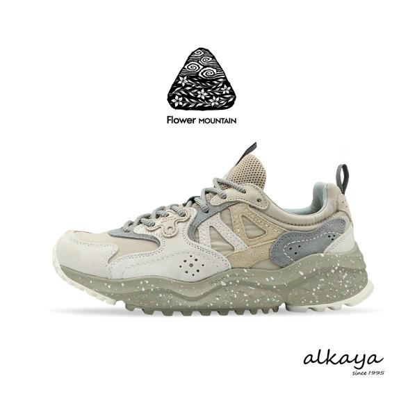 Flower MOUNTAIN フラワー マウンテン SOLIN ソウリン BEIGE / GRAY ベージュ / グレー   スニーカー 靴 フラワーマウンテン 返品交換送料無料