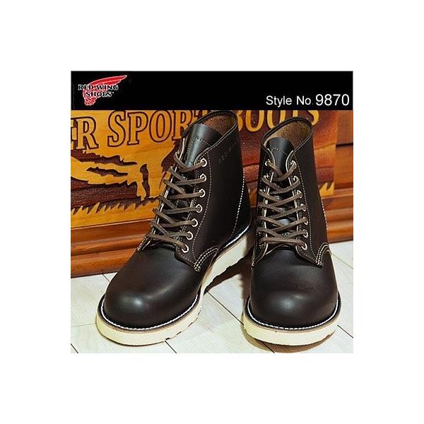 レッドウィング ブーツ メンズ Redwing 9870 6 Classic Round Irish Klondike アイリッシュセッター 正規販売店 6 クラシックプレントゥ Setter 未使用 Black