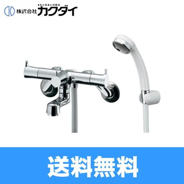 カクダイ 2ハンドルシャワー混合栓(一時止水)(寒冷地用) 139-020K (水