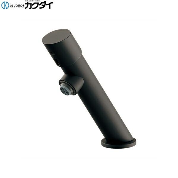 716-321-D カクダイ KAKUDAI 自閉立水栓 マットブラック 送料無料