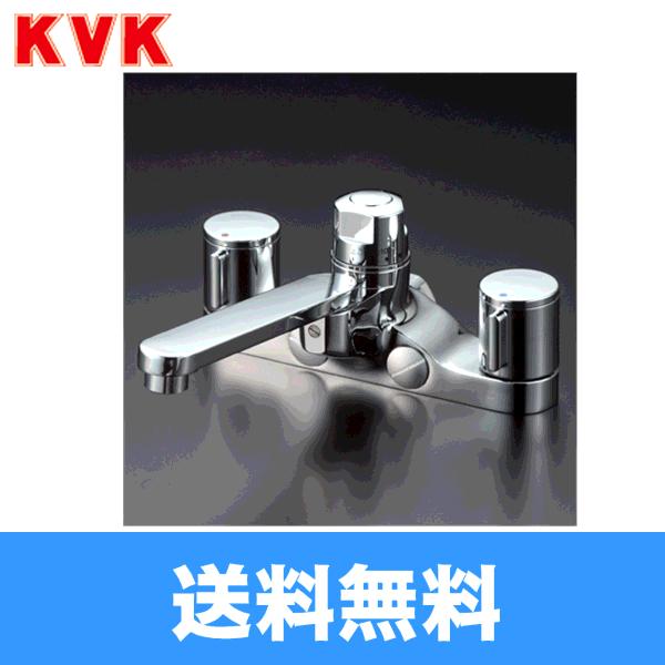 KVK デッキ形定量止水付2ハンドル混合栓 KM296GT (水栓金具 KVK デッキ形定量止水付2ハンドル混合栓 KM296GT (水栓金具