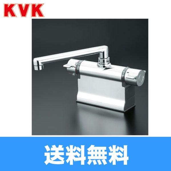 KVK デッキ形サーモスタット式混合栓(190mmパイプ付) KM3011T KVK デッキ形サーモスタット式混合栓(190mmパイプ付) KM3011T