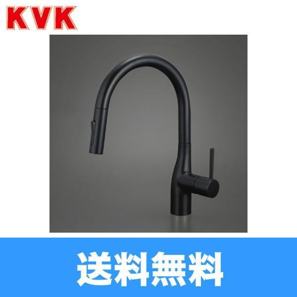 KVK シングルシャワー付混合栓(eレバー)マットブラック KVK シングルシャワー付混合栓(eレバー)マットブラック