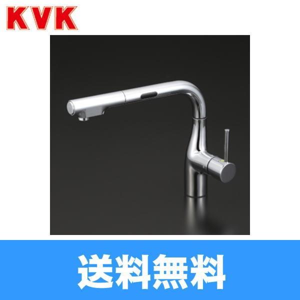 KVK 流し台用シングルレバー式シャワー付混合栓(L型センサー付 KVK 流し台用シングルレバー式シャワー付混合栓(L型センサー付