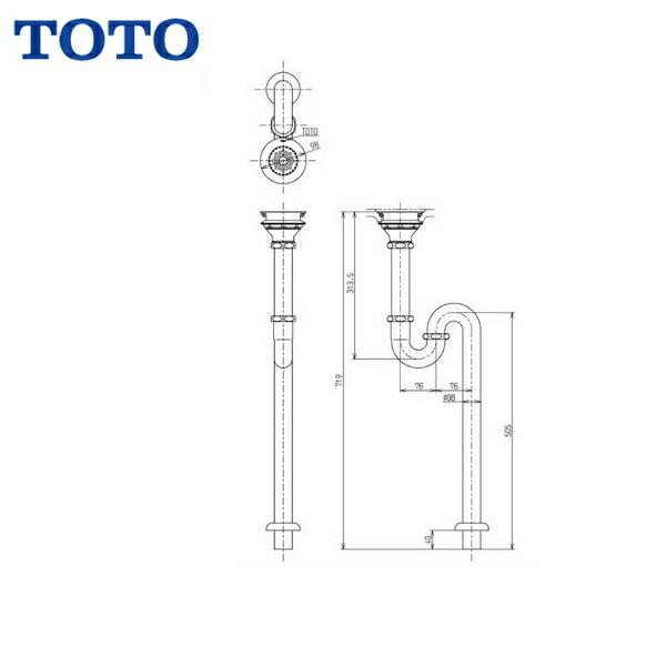 TOTO TOTO排水金具38mm・SトラップTK18S 送料無料 : みずらいふ - 通販
