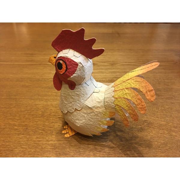 藤の屋文具店ごじら工房越前和紙ペーパークラフトキットデフォルメ酉にわとり17年干支難易度3 約17cm Buyee 日本代购平台 产品购物网站大全 Buyee一站式代购