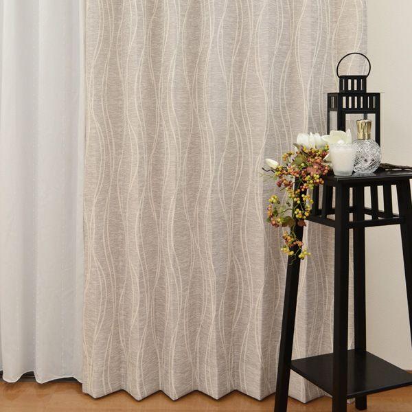 日本製 和モダンカーテン ライン 和室 和 カーテン リビングカーテン ベージュ ブラック 上品 洗える 無地 ストライプ 1079 G カーテンカーテン 通販 Yahoo ショッピング