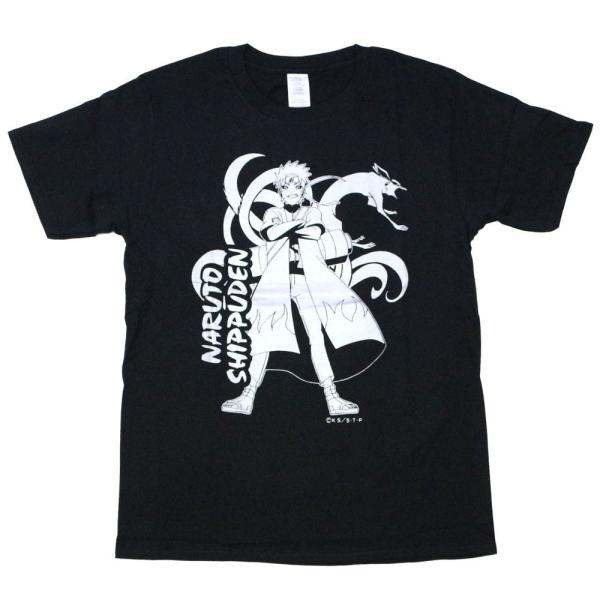 BANDAI NARUTO/ナルト 仙人ナルトプリントTシャツ 九尾 木の葉 BANDAI NARUTO/ナルト 仙人ナルトプリントTシャツ 九尾 木の葉