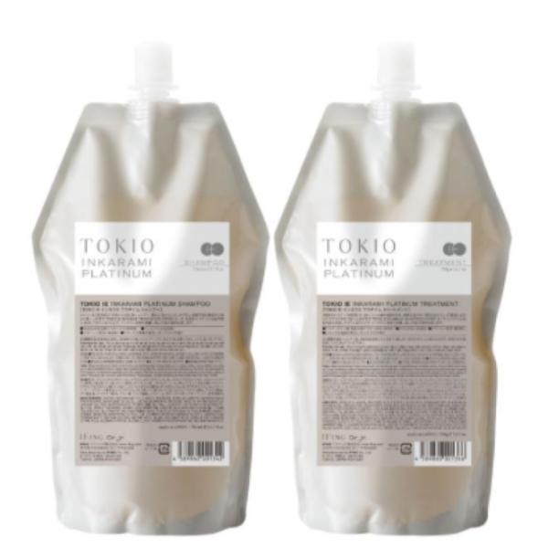 TOKIO トキオ IE インカラミ プラチナム シャンプー 700ml ＆ トリートメント 700g 詰替セット レフィル ダメージケア ケラチン ヘアケア
