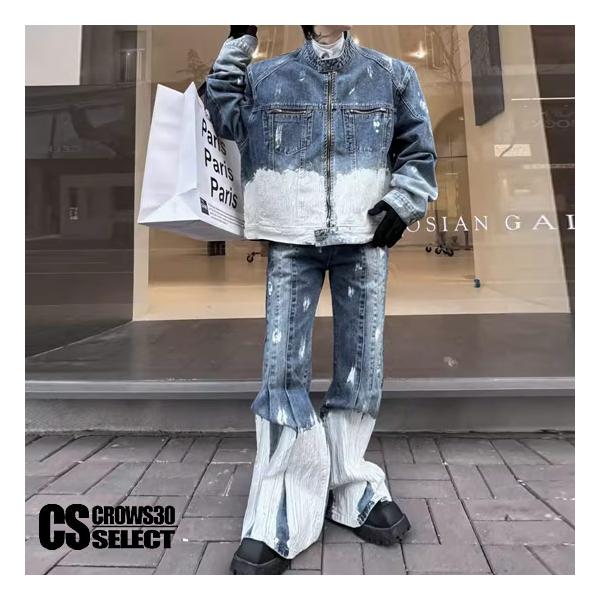 COMOLIデニムセットアップGジャンデニムパンツ上下セット極美品 alleglo0921_a-4-by-denim-setup