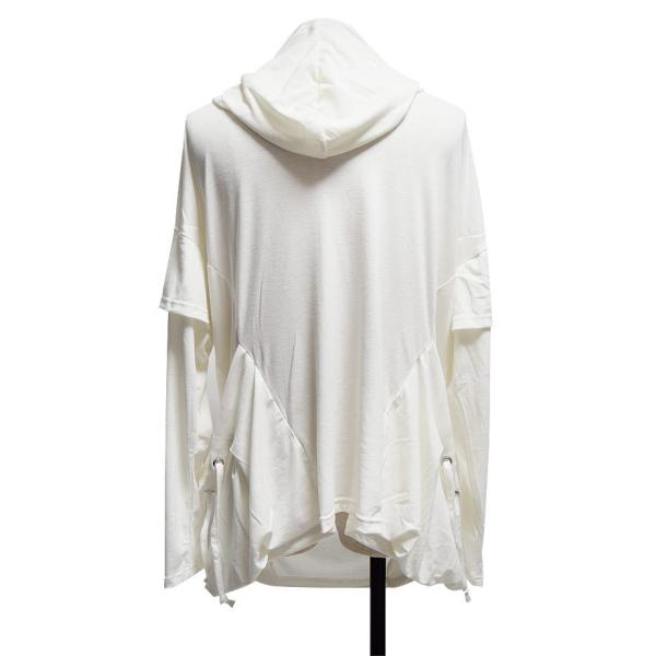 ロングtシャツ メンズ ロング丈 変形 ドレープ パーカー カットソー 無地 ホワイト 白 ブランド 個性的 ホスト V系 ビジュアル系 モード系 日本製 ファッション Buyee Buyee Japanese Proxy Service Buy From Japan Bot Online