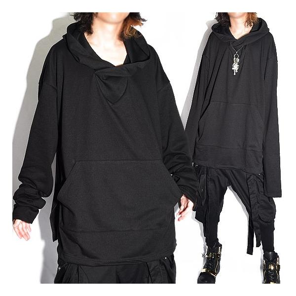 パーカー メンズ ロング丈 ロングtシャツ 変形 ロンt ブラック 黒 萌え袖 大きいサイズ 個性的 ホスト V系 ビジュアル系 モード系 Buyee Buyee 일본 통신 판매 상품 옥션의 대리 입찰 대리 구매 서비스