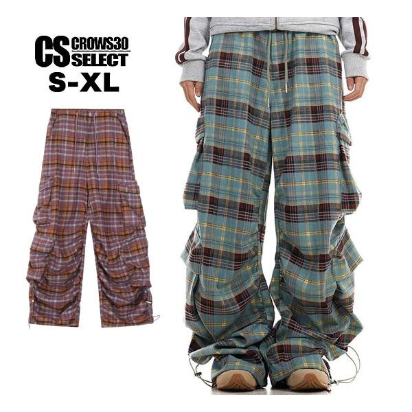 ERL チェック柄カーゴパンツ M ワークパンツ ERL チェック柄カーゴパンツ M ワークパンツ - メルカリ