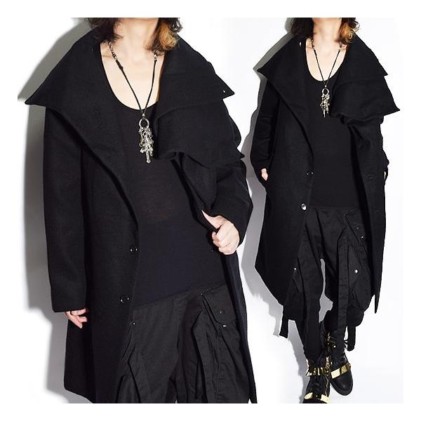 ドレープコート メンズ チェスターコート ボリュームネック 送料無料 変形 ネックコート オリジナル ブランド 個性的 ホスト V系 ビジュアル系 モード系 Buyee Buyee 일본 통신 판매 상품 옥션의 대리 입찰 대리 구매 서비스
