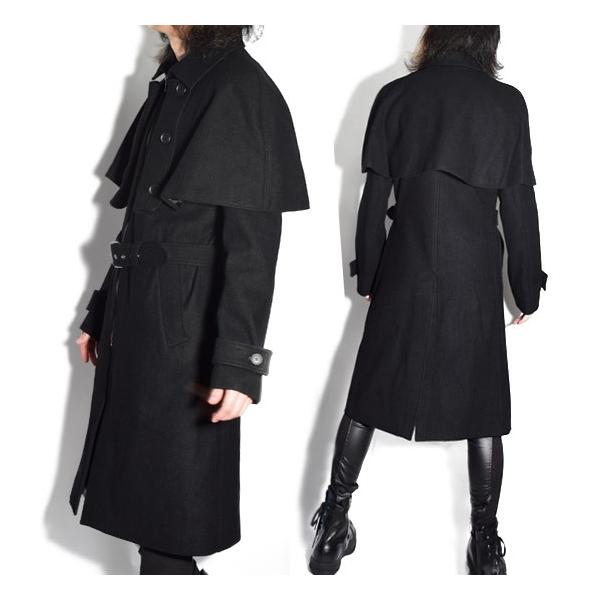 ナポレオンコート メンズ ロングコート ケープコート ライダースコート ウール 送料無料 19 秋 冬 新作 お兄系 個性的 ホスト V系 ビジュアル系 モード系 Buyee Buyee Japanischer Proxy Service Kaufen Sie Aus Japan