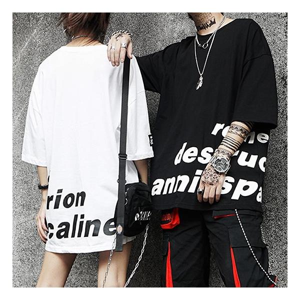 Tシャツ メンズ ストリート系ファッション ビックロゴ プリント カットソー インポート お兄系 19 夏 春 秋 新作 V系 Buyee Servis Zakupok Tretim Licom Buyee Pokupajte V Yaponii