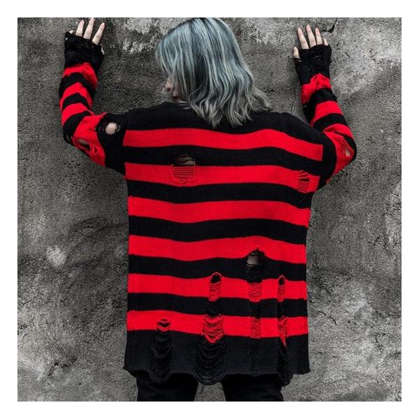 Yasui Waribiki セーター メンズ モード系 ロンt ヴィジュアル系 ファッション ニットソー ゼブラ柄 幾何学 バイカラー ロングtシャツ メンズ インポート 個性的 V系 ヴィジュアル系 トップス ストリート系 ロンt ビター系 韓国 トップス 衣装 送料無料 21 秋 冬 新作