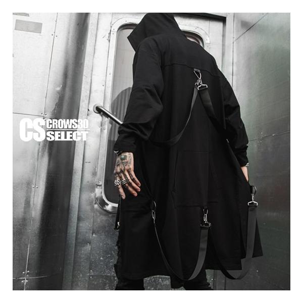 civarizeロングパーカー 個性派モード系サイケデリック幾何学模様 a-426078-blk_1.jpg