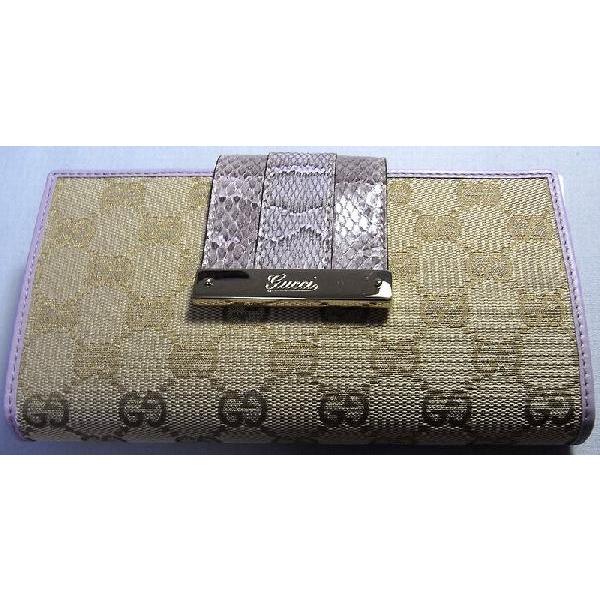 Gucci グッチ 長財布 ヘビ革使い ラベンダーカラー 新作 Gg Gogvl Buyee Buyee 日本の通販商品 オークションの入札サポート 購入サポートサービス