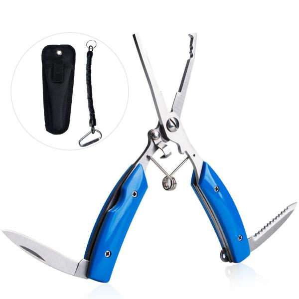 送料無料 フィッシングプライヤー スプリットリング プライヤー釣り道具 マルチツール 多機能 ナイフ内蔵 針外し 専用ケース 安全ロープ付き ステンレス Buyee Buyee Japanese Proxy Service Buy From Japan Bot Online