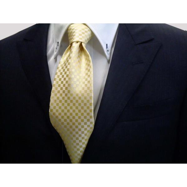 イエロー 黄色 市松模様ネクタイ 結婚式 It003 Y4 ネクタイ通販alletyヤフー店 通販 Yahoo ショッピング