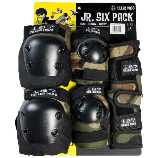 ONEEIGHTSEVEN ワンエイトセブン 187 KILLER PADS Jr パッドセット ( CAMO ) スケートボード スケボー プロテクター 肘 ヒザ 手首 セット キッズ 子供用