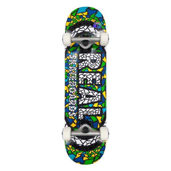 REAL リアル MOSAIC OVAL MELANGE 7.5 キッズサイズ スケートボード スケボー コンプリート 完成組立品 セット スケートボード キッズ