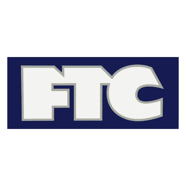 スケボー　コンプリート　FTC ステッカー貼り付け　スピットファイア FTC エフティーシー FTC LOGO MEDIUM NAVY/WHITE/SILVER スケート