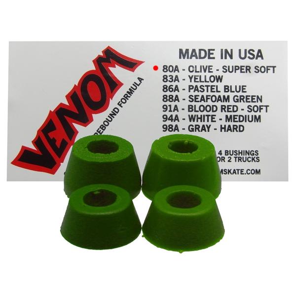 VENOM ベノム VENOM BUSH SHR 80A OLIVE GREEN スケートボードパーツ ブッシュピボット