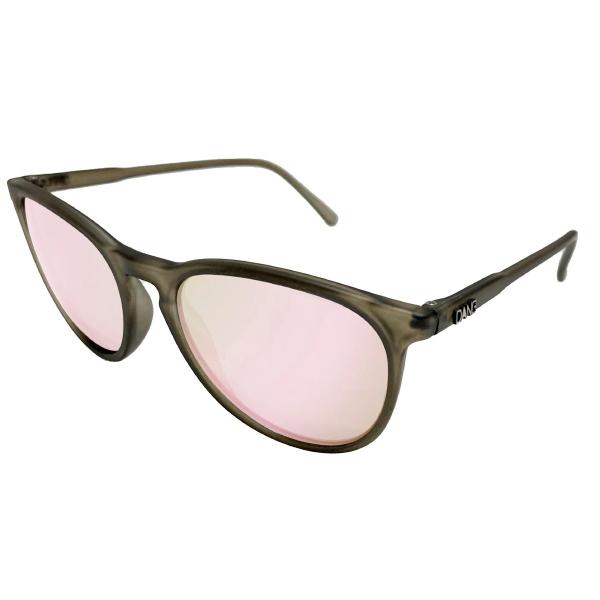 DANGSHADES ダン シェイディーズ FENTON Matte Clear Gray x Rose Mirror Polarized (偏光レンズ) サングラス