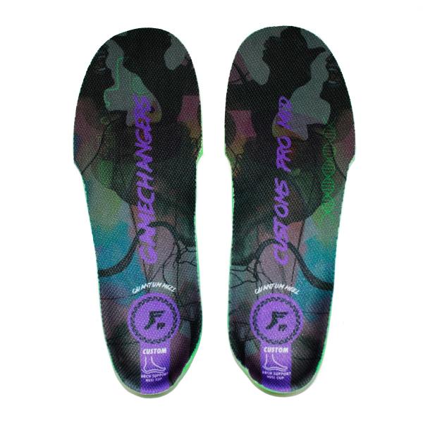 FOOTPRINT INSOLES フットプリントインソール GAME CHANGERS PRO MID BLACKCAMO/PUPLE スケートボード スケボー インソール 中敷き