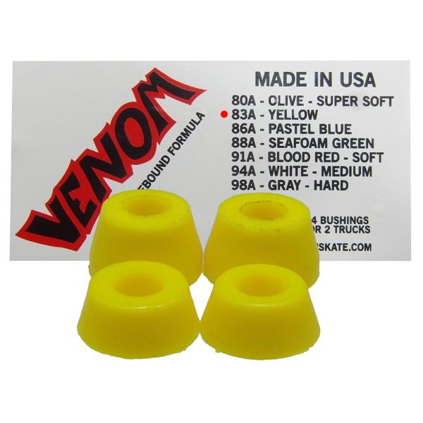 VENOM ベノム VENOM BUSH SHR 83A PASTEL YELLOW スケートボードパーツ ブッシュピボット